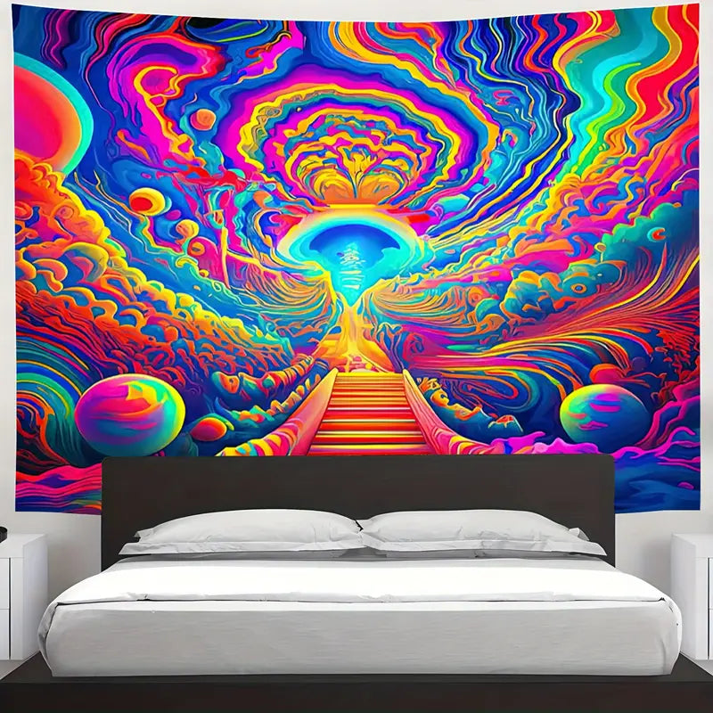 1 Piece Vibrant Decorative Tapestry - Wall Hanging Art for Living Room & Bedroom, Home Decor Accent