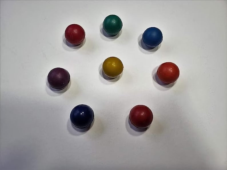 Colorful Harmonies: Complete Your Chakra Set with Set of 8 Color Removable Balls for Chakra Tuning Forks - Thecosmicaccess